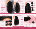 Muche-love kinky curly half wig-100%human hair(20inch)