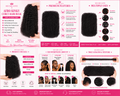 Muche-love afro kinky curly hair bulk - 14 inch human hair