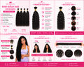 Muche-love Bono human hair for braiding-natural color 1B